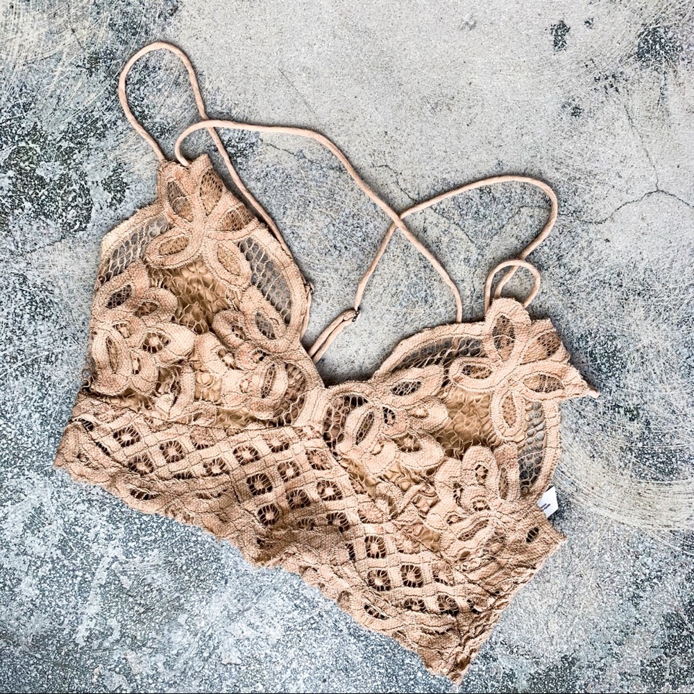 Free People Adella Bralette Nude